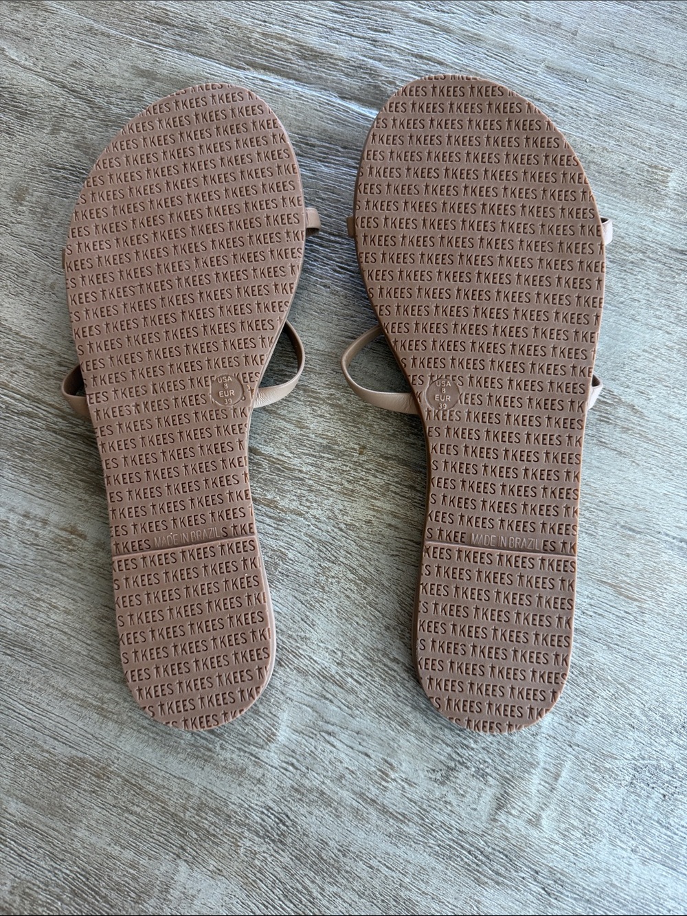 TKEES ( never worn) Minimal Double-Strap Slide Sandals - Picture 3 of 4